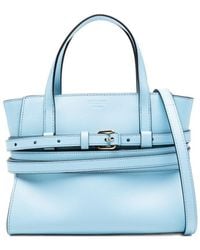 Moschino - Tie Me Small Leather Handbag - Lyst