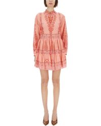 Etro - Paisley-Print Mini Dress - Lyst