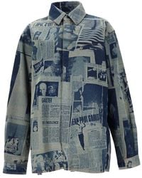 Jean Paul Gaultier - Oversized Printed Shirt - Lyst