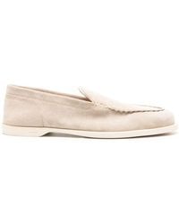 John Lobb - Pace Suede Leather Loafers - Lyst