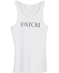 Patou - Logo Print Tank Top - Lyst