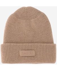 Patou - Wolle Beanie mit Logo - Lyst