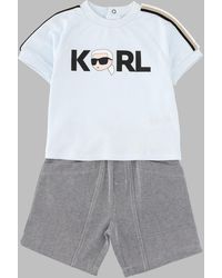 KARL LAGERFELD - Set T Shirt+Short - Lyst