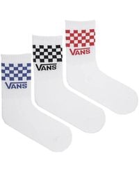 Vans - "Checkboard Logo" Socks - Lyst