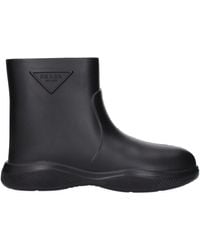 Prada - Black Cotton Ankle - Lyst