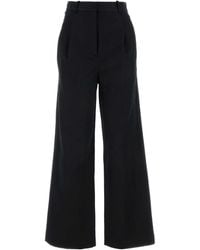 Loulou - Cotton Blend Idai Palazzo Pant - Lyst