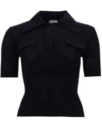 Patou - Embroidered Cotton Polo Shirt - Lyst