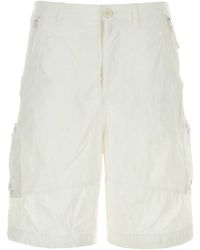 C.P. Company - White Nylon Bermuda Shorts - Lyst