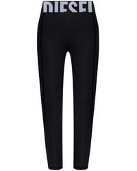 DIESEL - Adeline-legging Met Logo - Lyst