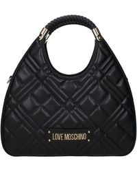 Love Moschino - Hou Van Moschino Handtassen Vrouwen Polyurethaan Zwart - Lyst
