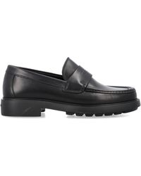 Ferragamo - Flache Schuhe schwarz - Lyst