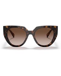 Prada - Zonnebril Pr14 Ws 2 Au6 S1 Schildpad/bruin Gradiënt Dames - Lyst