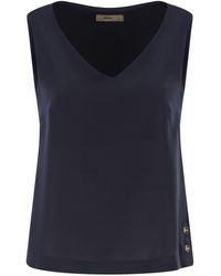 Herno - V-Ausschnitt-Top - Lyst