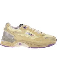 Autry - Baskets Hyperway en daim et en mesh - Lyst