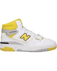 New Balance - Sneakers 650 Uomo Pelle Bianco/Giallo - Lyst