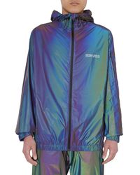 Marcelo Burlon - Reflective Iridescent Wind Jacket - Lyst