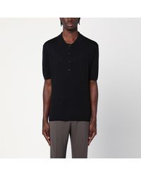 Tagliatore - Silk-Blend Polo Shirt - Lyst
