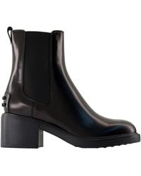 Tod's - Gomma T60 Leder-Stiefeletten - Lyst