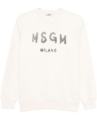 MSGM - Sweatshirt With Logo - Lyst