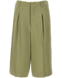 Ami Paris - Pin Tuck Bermuda Shorts - Lyst