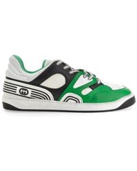 Gucci - Basket Panelled Sneakers - Lyst