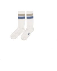 Autry - Socks Main Unisex R8 S1 Rayas Crema/Cielo - Lyst