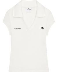 Courreges - Polo corto deportivo - Lyst