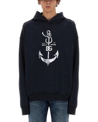 Dolce & Gabbana - Marina Print Hoodie - Lyst