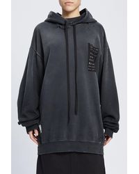 Ann Demeulemeester - Annemarie High Comfort Hoody With Printed Patches - Lyst
