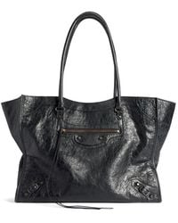 Balenciaga - Le City Medium Leather Tote - Lyst