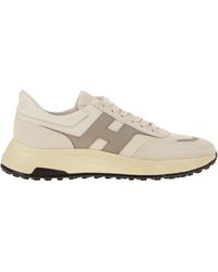 Hogan - Hyperlight Leer En Textieltrainers Met Zijde H - Lyst