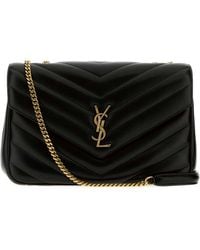 Saint Laurent - Leather Large Lou Lou Shoulder Bag - Lyst