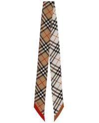 Burberry - Sciarpa Sottile "Check" - Lyst