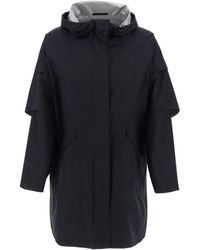 Herno - "Removable Sleeve Cape Coat - Lyst