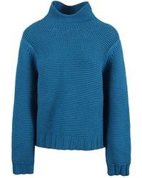Liviana Conti - Wool Blend High Neck Jumper - Lyst