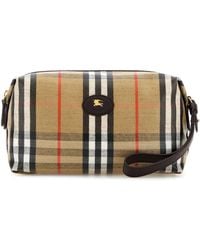 Burberry - Printed Canvas Beauty Case - Lyst