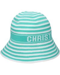 Dior - Hats femmes tissu bleu / turquoise - Lyst