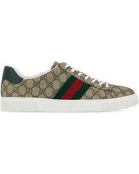 Gucci - Gg Supreme Fabric Ace Sneakers - Lyst