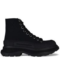 McQueen - Tread Slick Canvas Boot - Lyst