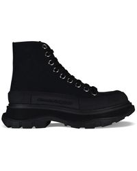 McQueen - Tread Slick Canvas Boot - Lyst