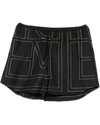 TOTEME - Monogram Silk Pajama Shorts - Lyst