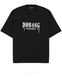 Dolce & Gabbana - T-Shirt Con Stampa E Logo - Lyst
