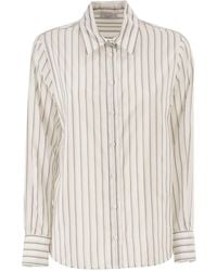 Peserico - Cotton And Silk Organza Shirt - Lyst