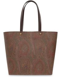 Etro - Bolso shopper con estampado de cachemira de - Lyst
