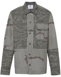 Marine Serre - Ripstop Shirtjack Met Klassieke Kraag - Lyst