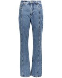 ROTATE BIRGER CHRISTENSEN - Drehen Sie Birger Christensen Velcro -Logo -Jeans - Lyst