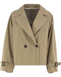 Weekend by Maxmara - Wkdboero Cropped Double Breasted Technical Jacket - Lyst