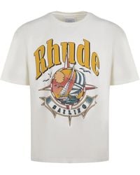Rhude - T -Shirt -Rhode aus Baumwolle. - Lyst