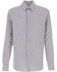 Bottega Veneta - Embroidered Cotton Blend Shirt - Lyst