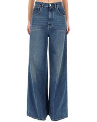 Stella McCartney - High-Rise Straight Leg Denim Jeans - Lyst
